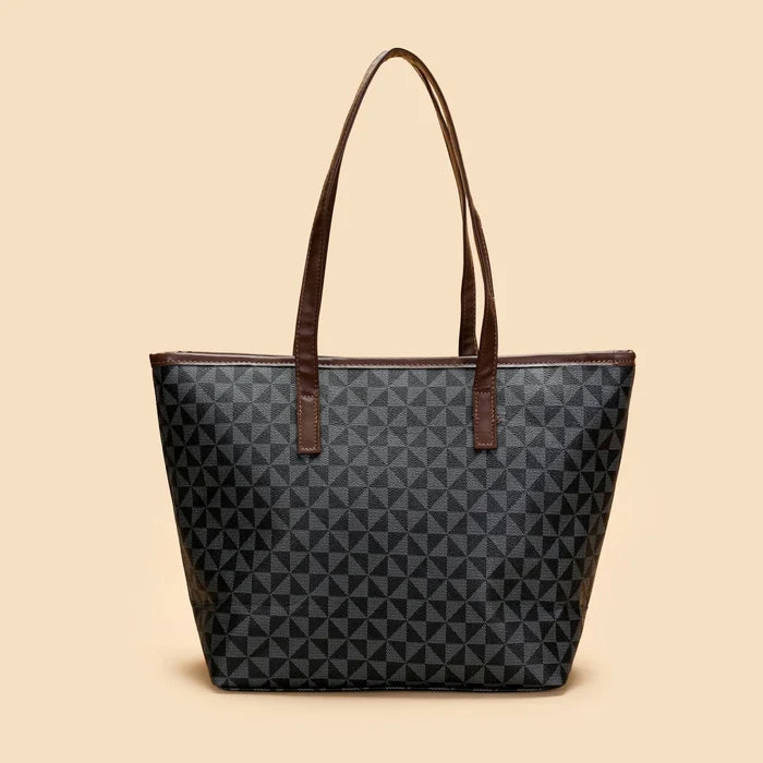 Large Capacity Fashion Printed Women's PU Single Strap Shoulder Tote