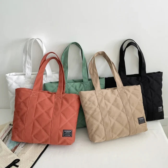 Large Capacity Nylon Women's Shoulder Bags Casual Trendy Thread