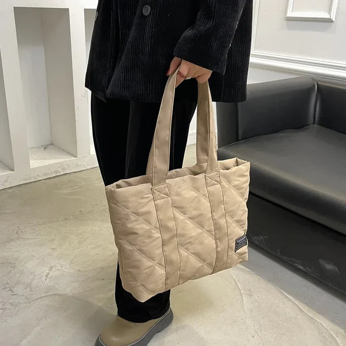 Large Capacity Nylon Women's Shoulder Bags Casual Trendy Thread
