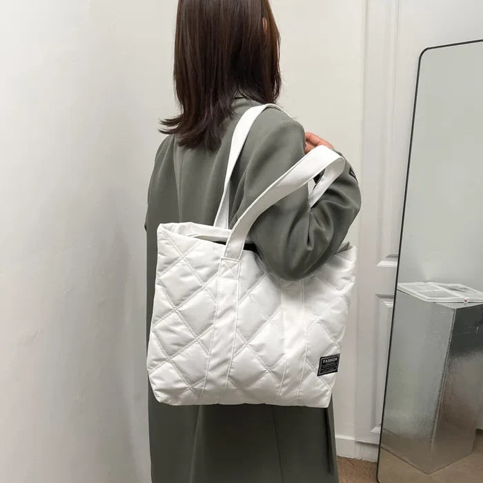 Large Capacity Nylon Women's Shoulder Bags Casual Trendy Thread