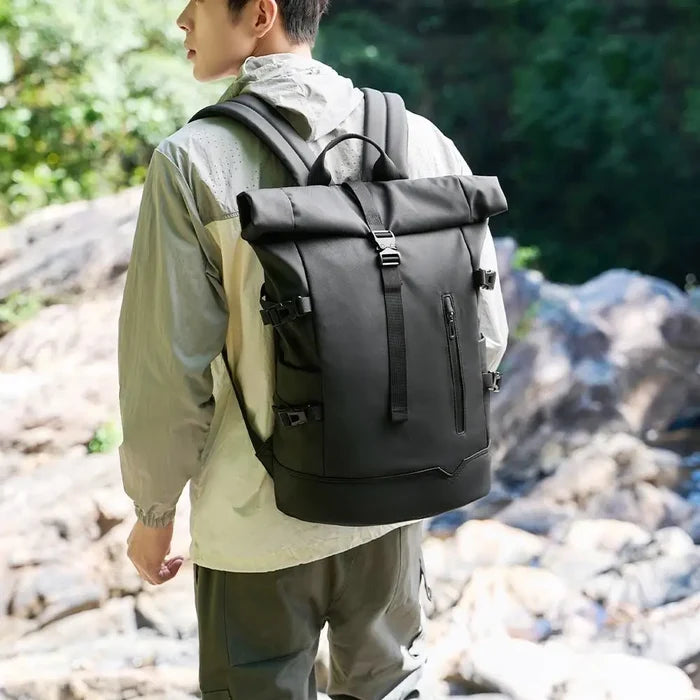 Large Capacity Waterproof Roll Top Backpack