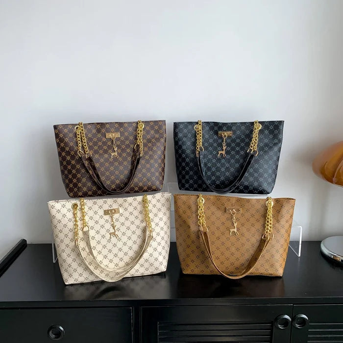 Large Capacity Women's Bag Fashionable Commuting Chain