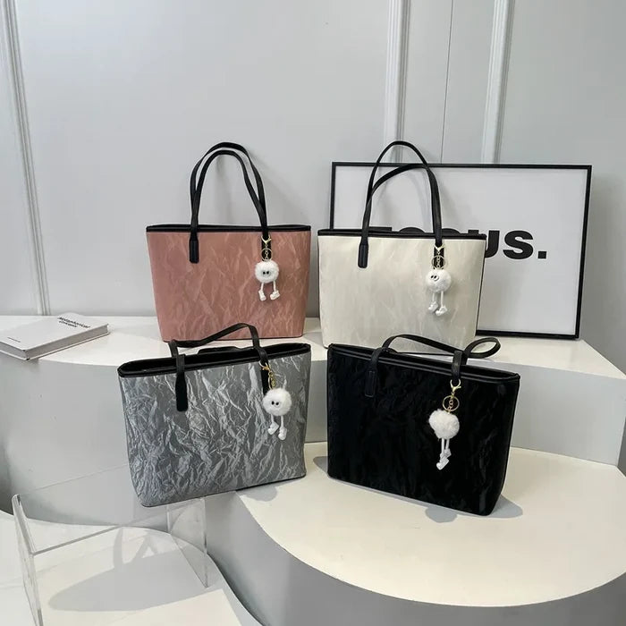 Large Capacity Zipper Closure Tote Bag for Women