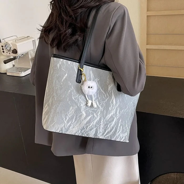 Large Capacity Zipper Closure Tote Bag for Women