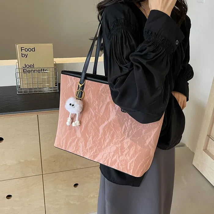 Large Capacity Zipper Closure Tote Bag for Women