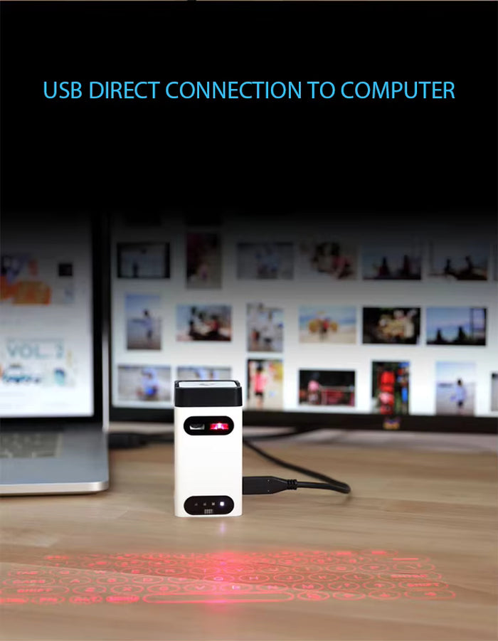 LaserType Virtual Keyboard – Portable Laser Projection Wireless Keyboard