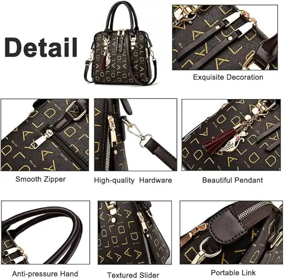 Latest Design Fancy Purses and Handbags for Women Top Handle Satchel
