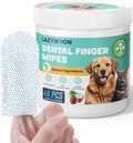 Mint-scented dental finger wipes for dogs and cats with natural ingredients, 60 pcs