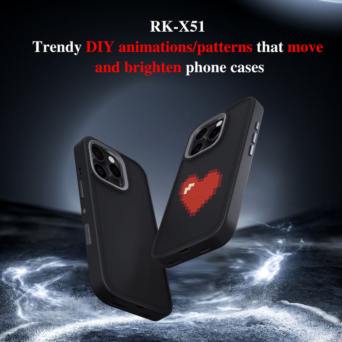 LED Screen DIY Phone Case – BT Transmission, Full Coverage for Smartphones