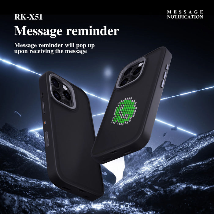 LED Screen DIY Phone Case – BT Transmission, Full Coverage for Smartphones