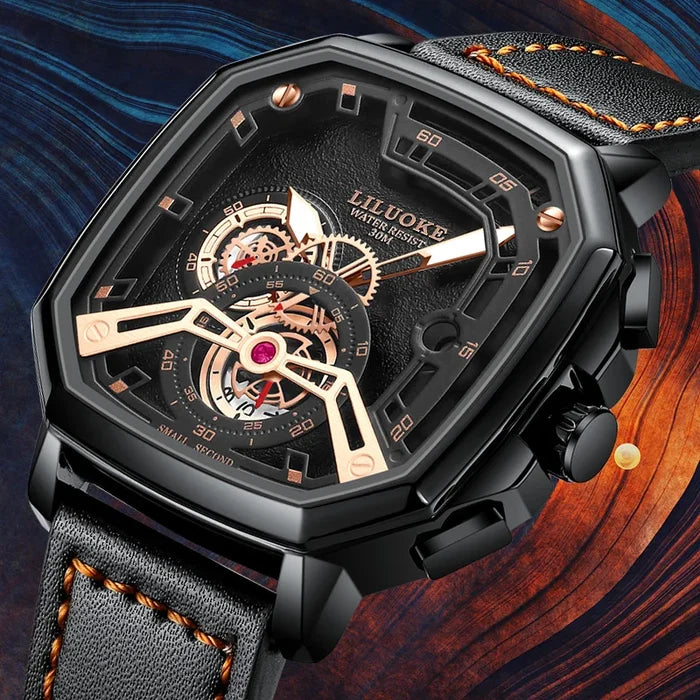 LILUOKE Man Watch Quartz Movement Waterproof Watches for Man Summer Watch Rejos Classic Model