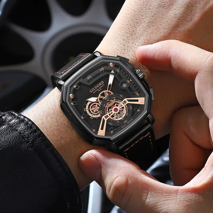 LILUOKE Man Watch Quartz Movement Waterproof Watches for Man Summer Watch Rejos Classic Model