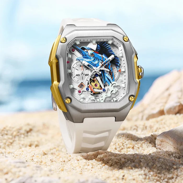 LILUOKE Super Luxury Man Watch Quartz Watches Waterproof Hot Style for Man Fishing Watch Sea Fishing