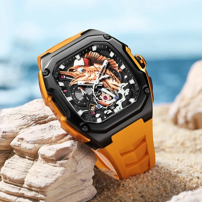 LILUOKE Super Luxury Man Watch Quartz Watches Waterproof Hot Style for Man Fishing Watch Sea Fishing