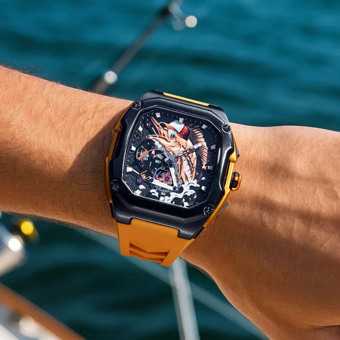 LILUOKE Super Luxury Man Watch Quartz Watches Waterproof Hot Style for Man Fishing Watch Sea Fishing