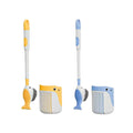 Little Whale Toilet Brush with Silicone Base & Suction Cup