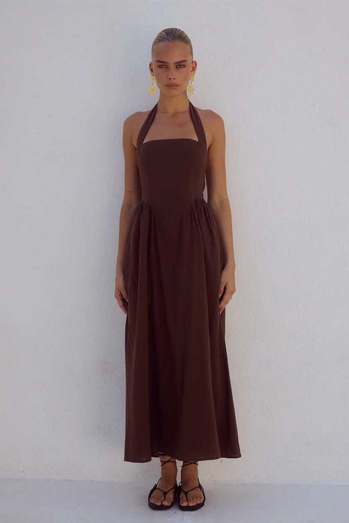 Locklea Midi Dress - Chocolate