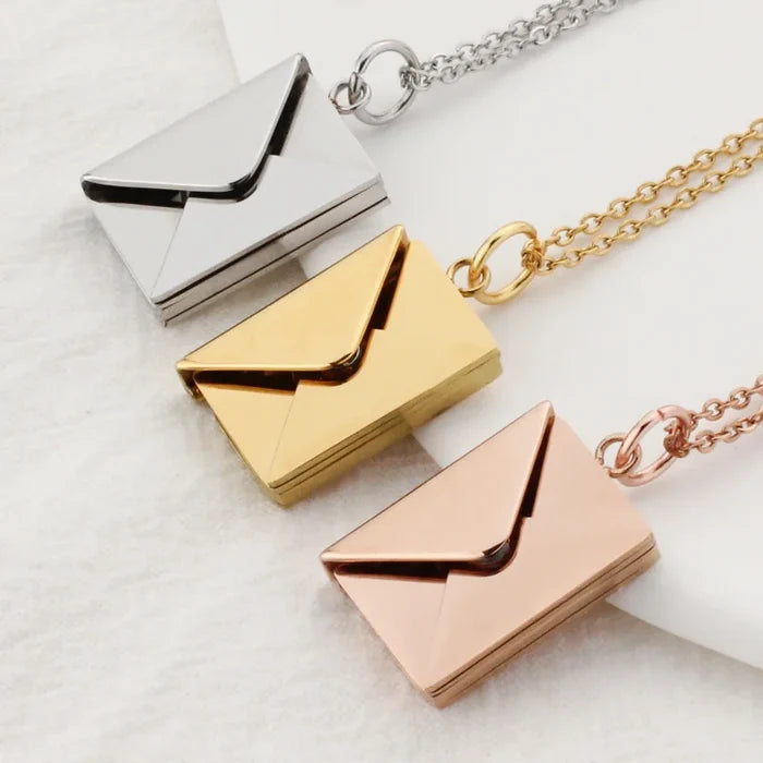 Love You Envelope Necklace - Fine Jewelry