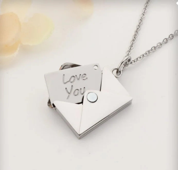 Love You Envelope Necklace - Fine Jewelry