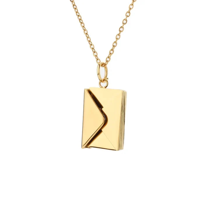 Love You Envelope Necklace - Fine Jewelry