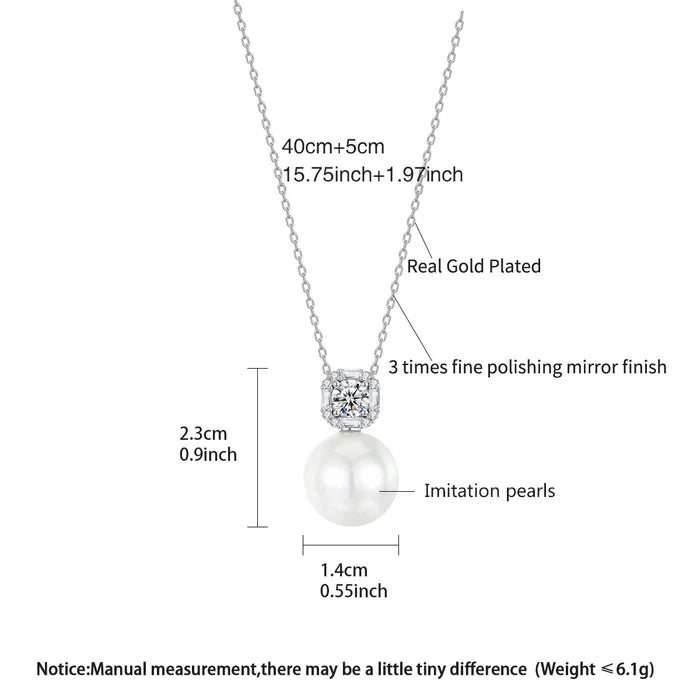 Luoteemi Luxury Pearl & Zirconia Necklace