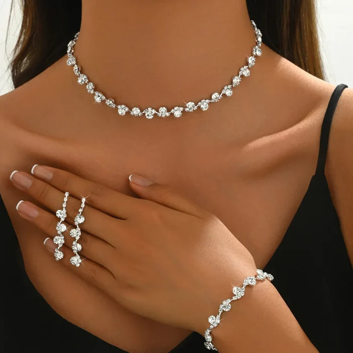 Luxurious Crystal Bridal Jewelry Set