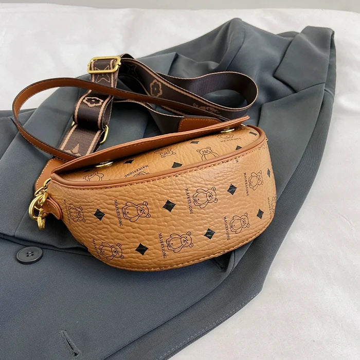 Luxurious Famous Brand Women's Designer Crossbody Bag PU Vintage
