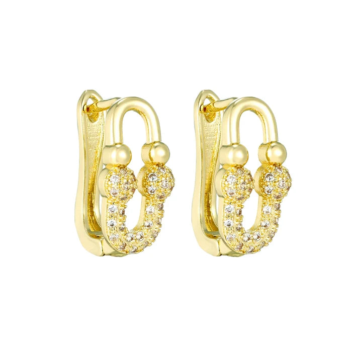 Luxury 14k Gold Plated Zircon Jewelry Set