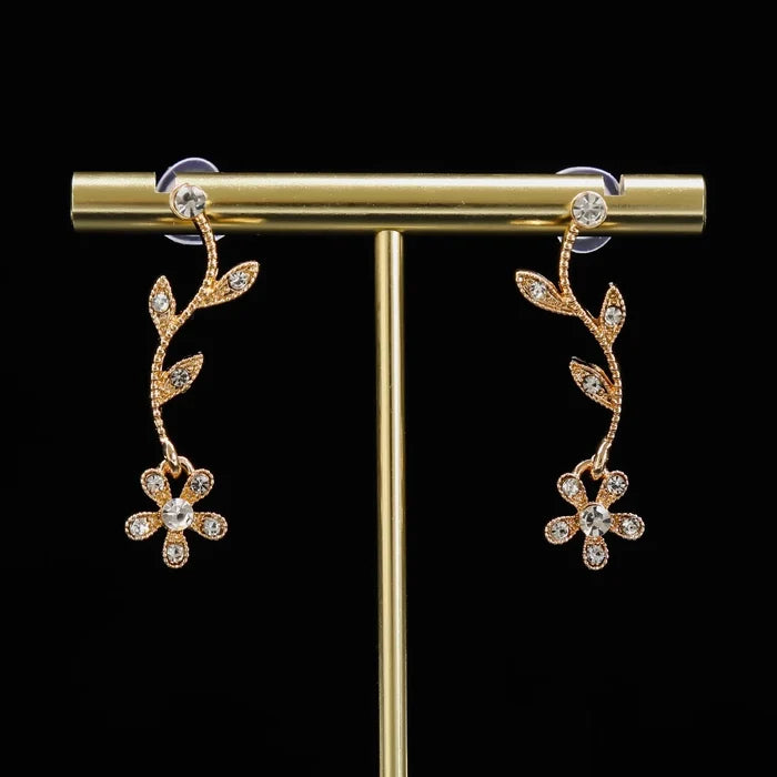 Luxury 3-Piece Diamond Leaf Jewelry Set