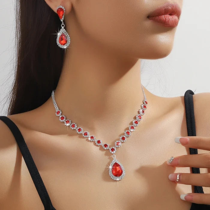 Luxury Bridal Crystal Jewelry Set