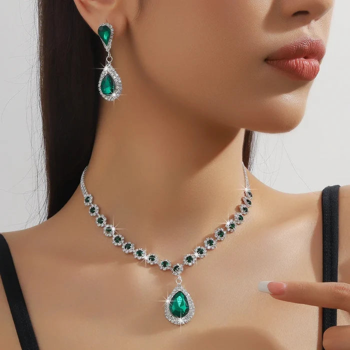 Luxury Bridal Crystal Jewelry Set