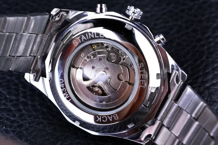 Luxury Designer Men's Automatic Watch - Stainless Steel
