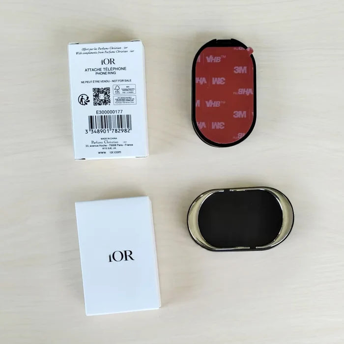 Luxury Designer Metallic Mirror Phone Foldable Oval Smartphone Holder