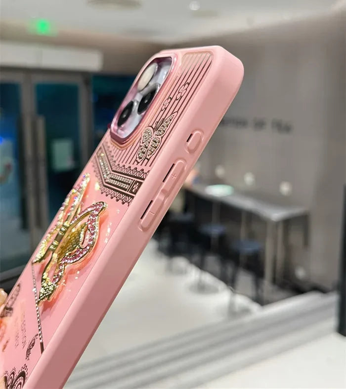 Luxury Diamond Butterfly iphone Case