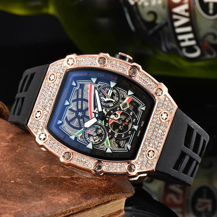 Luxury Diamond Quartz Watch