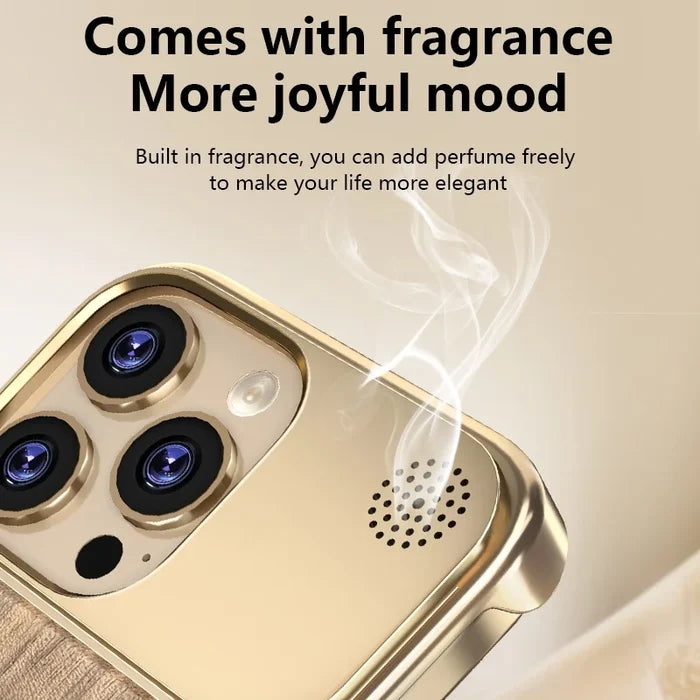 Luxury Frameless Walnut Magnetic Mobile Phone Cases for iPhone