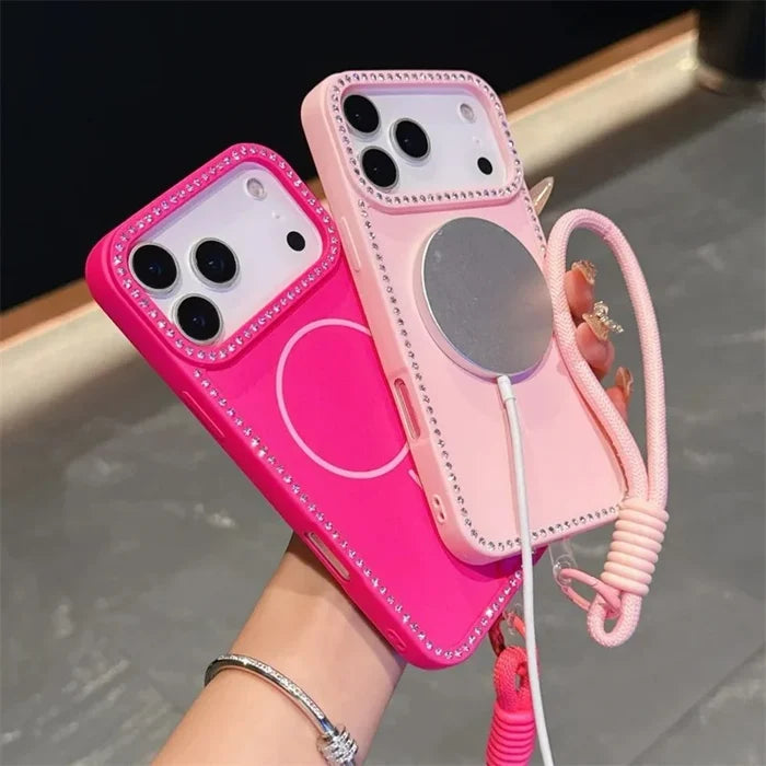 Luxury Glitter Lanyard Case for iPhone