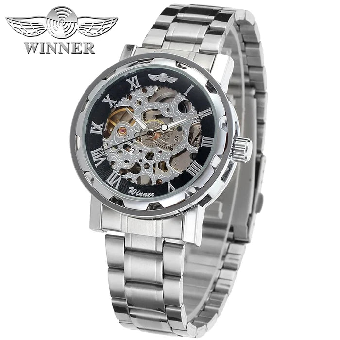 Luxury Gold Skeleton Automatic Watch