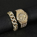 Bracelet Length:25cm / (Watch+Bracelet)Gold