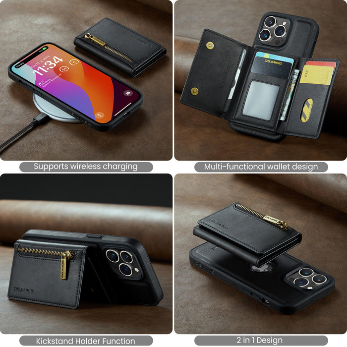 Luxury iPhone  Wallet Case – PU Leather with Magnetic Closure & Card Slots