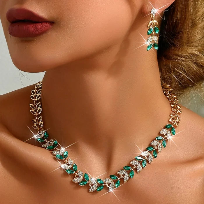 Luxury Korean Chain Set: Earrings & Necklace