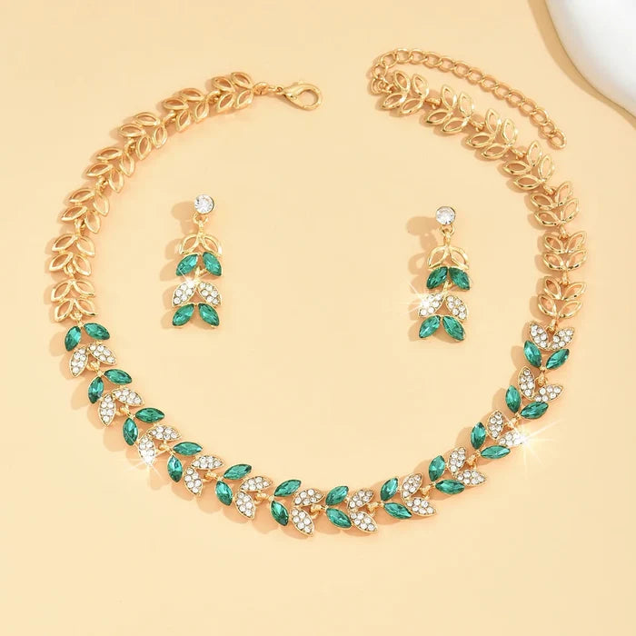 Luxury Korean Chain Set: Earrings & Necklace