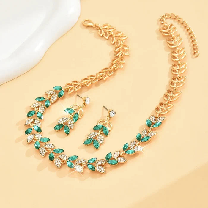 Luxury Korean Chain Set: Earrings & Necklace