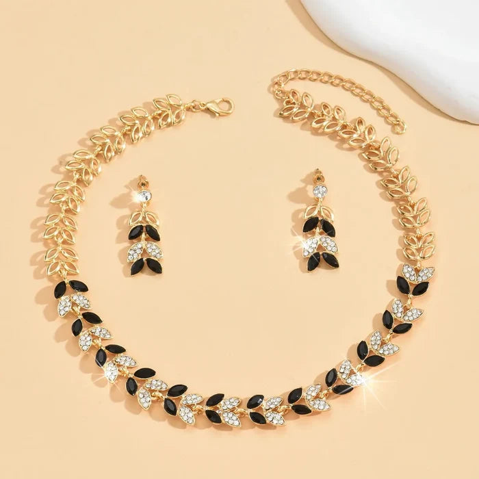 Luxury Korean Chain Set: Earrings & Necklace