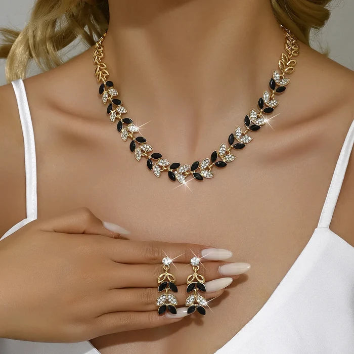 Luxury Korean Chain Set: Earrings & Necklace