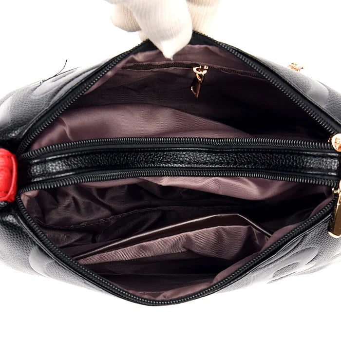 Luxury Ladies Designer Handbags Popular Crossbody with Embossed