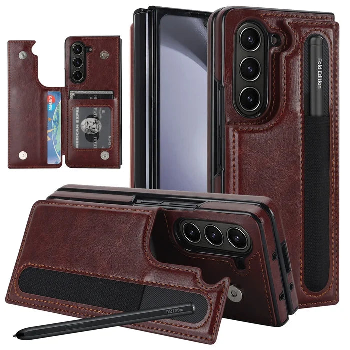 wine red / For samsung Z fold 5