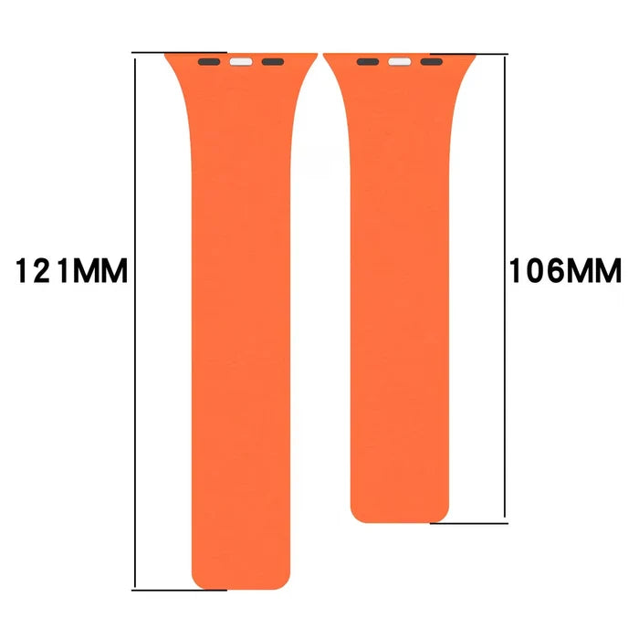 Luxury Litchi Pattern Silicone Magnetic Strap for Apple Watch