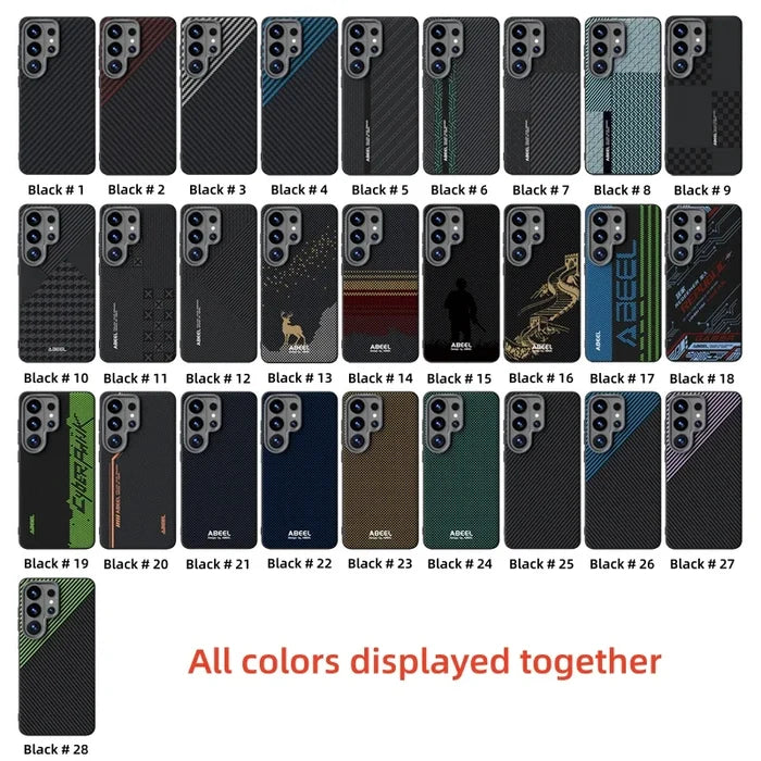 Luxury Magnetic Carbon Fiber Case for Samsung Galaxy