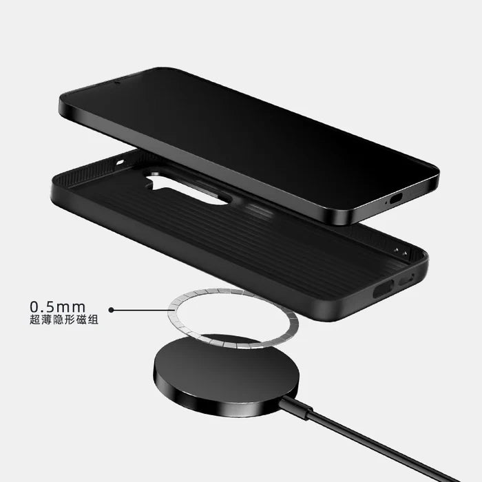 Luxury Magnetic Carbon Fiber Case for Samsung Galaxy